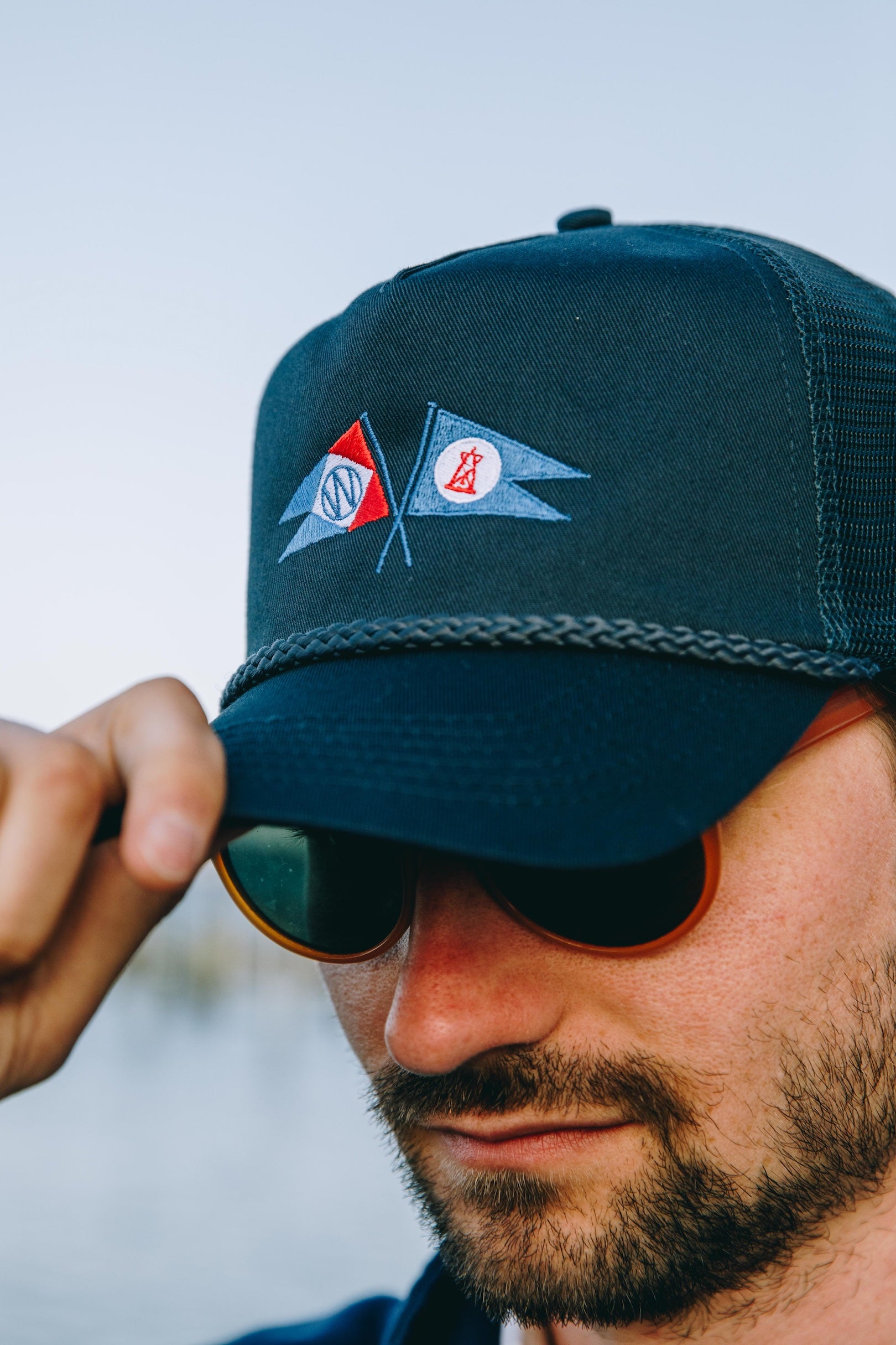 Crossed Burgee Rope Hat