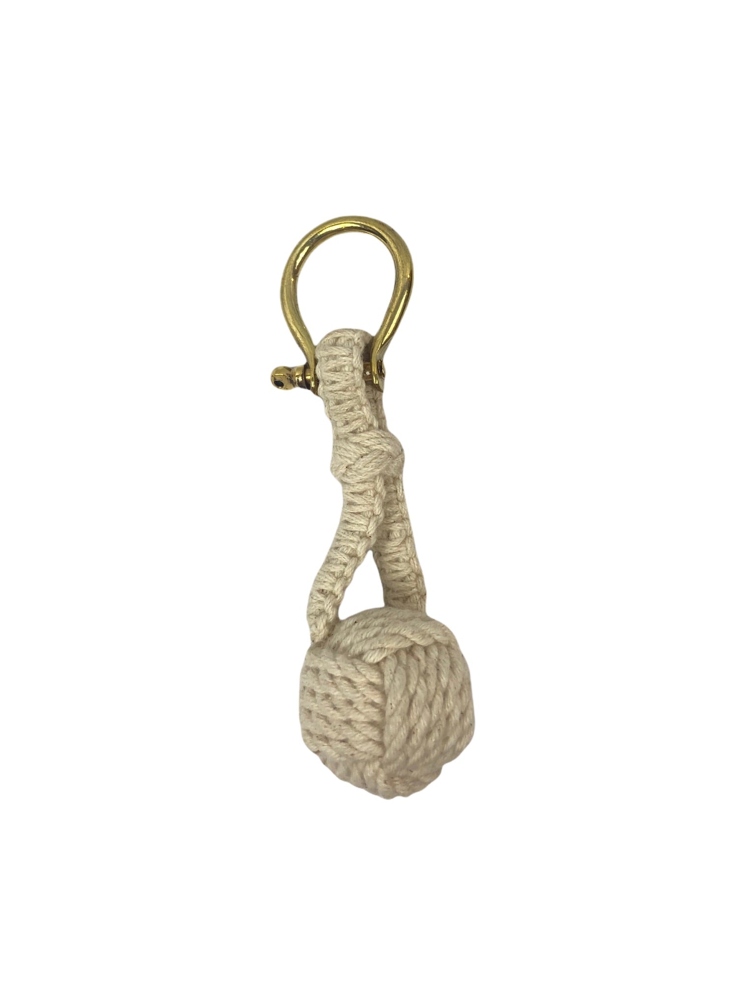 Monkey Fist Keychain - Natural
