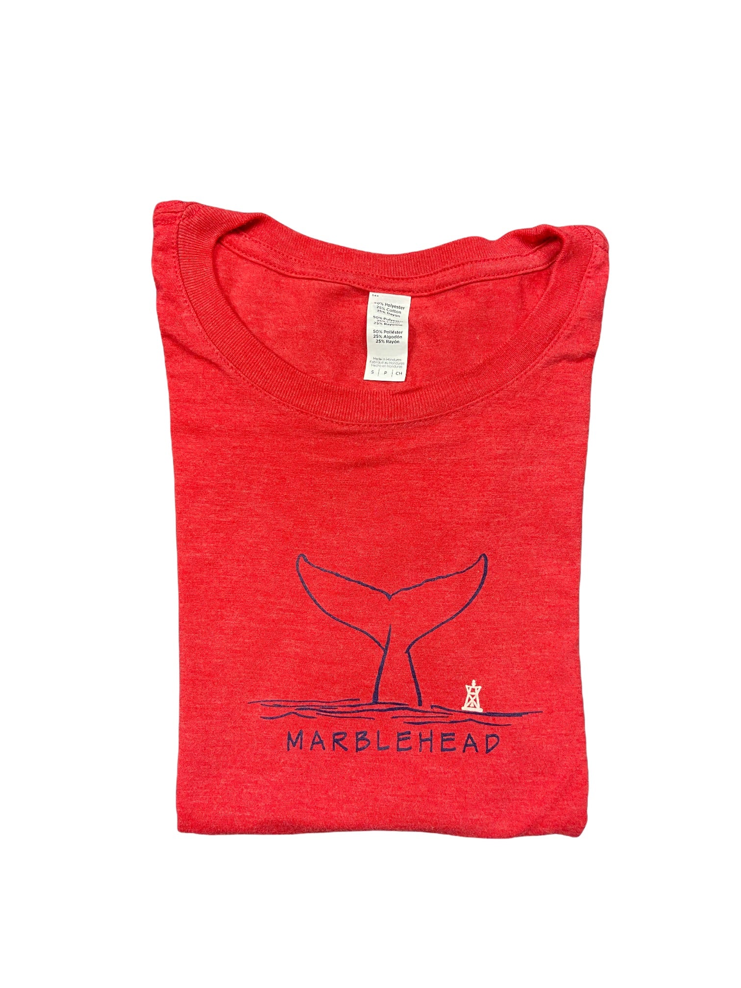 S/S Whale Tail Tee Nautical Red