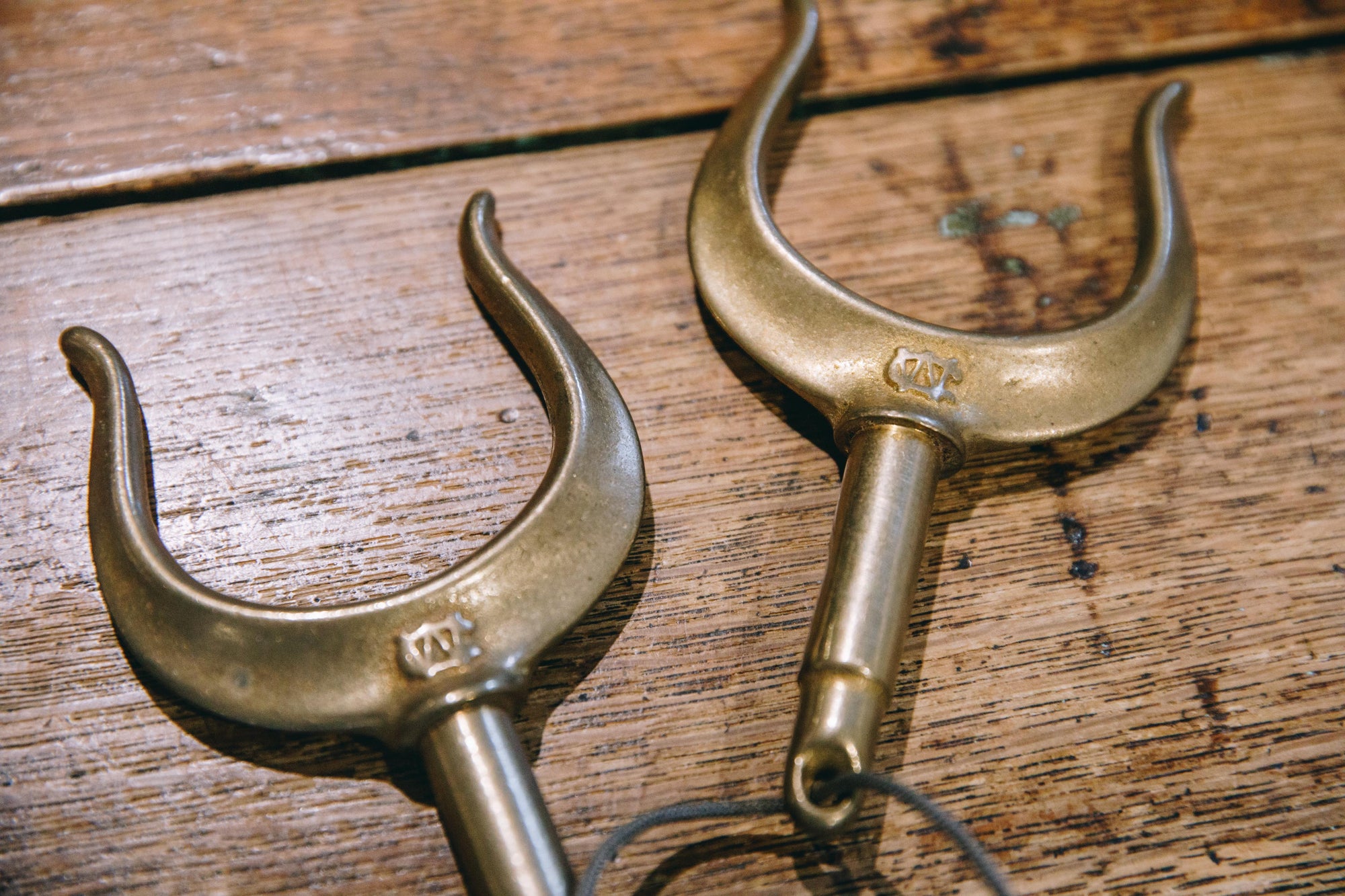Vintage Brass Oar Locks