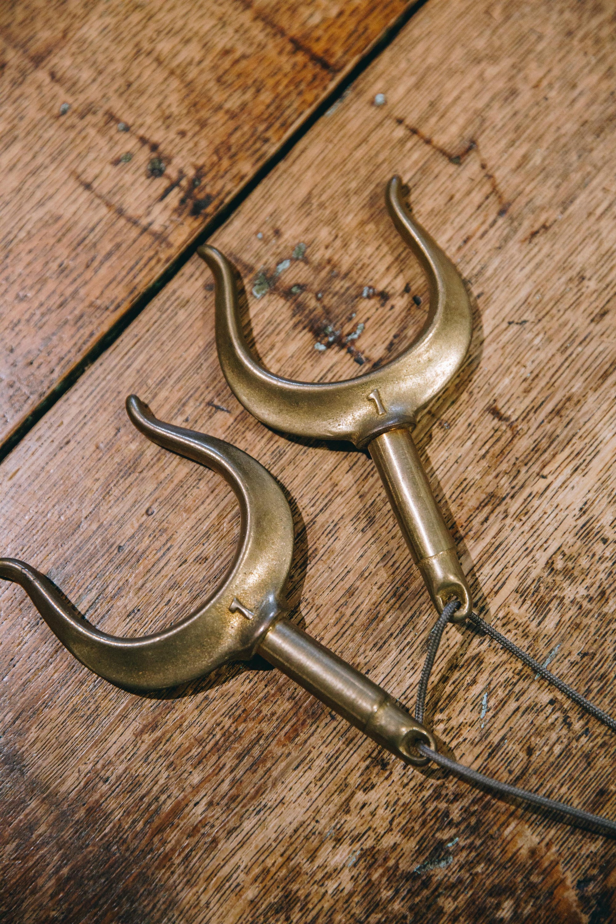 Vintage Brass Oar Locks