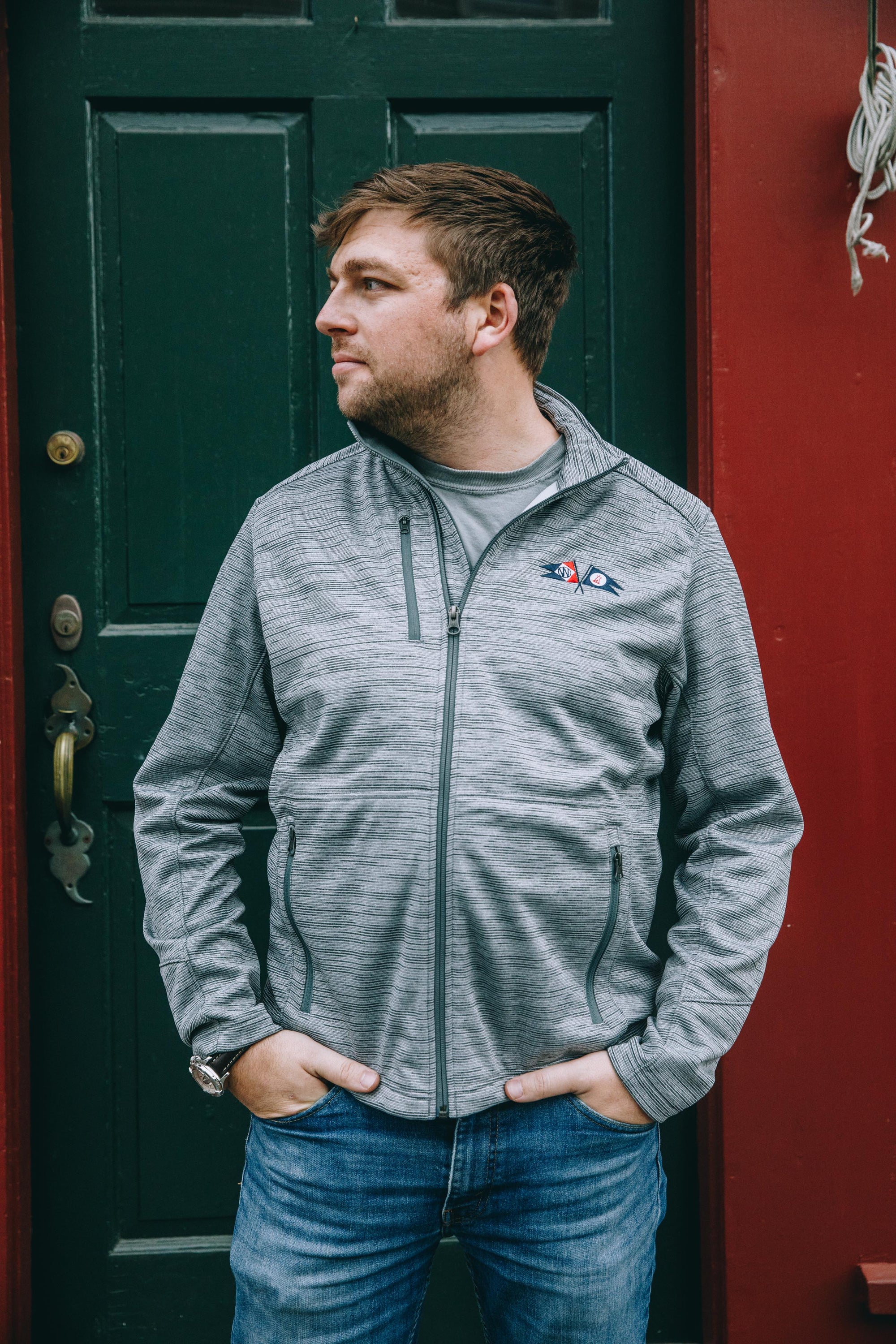 Crossed Burgee Full Zip