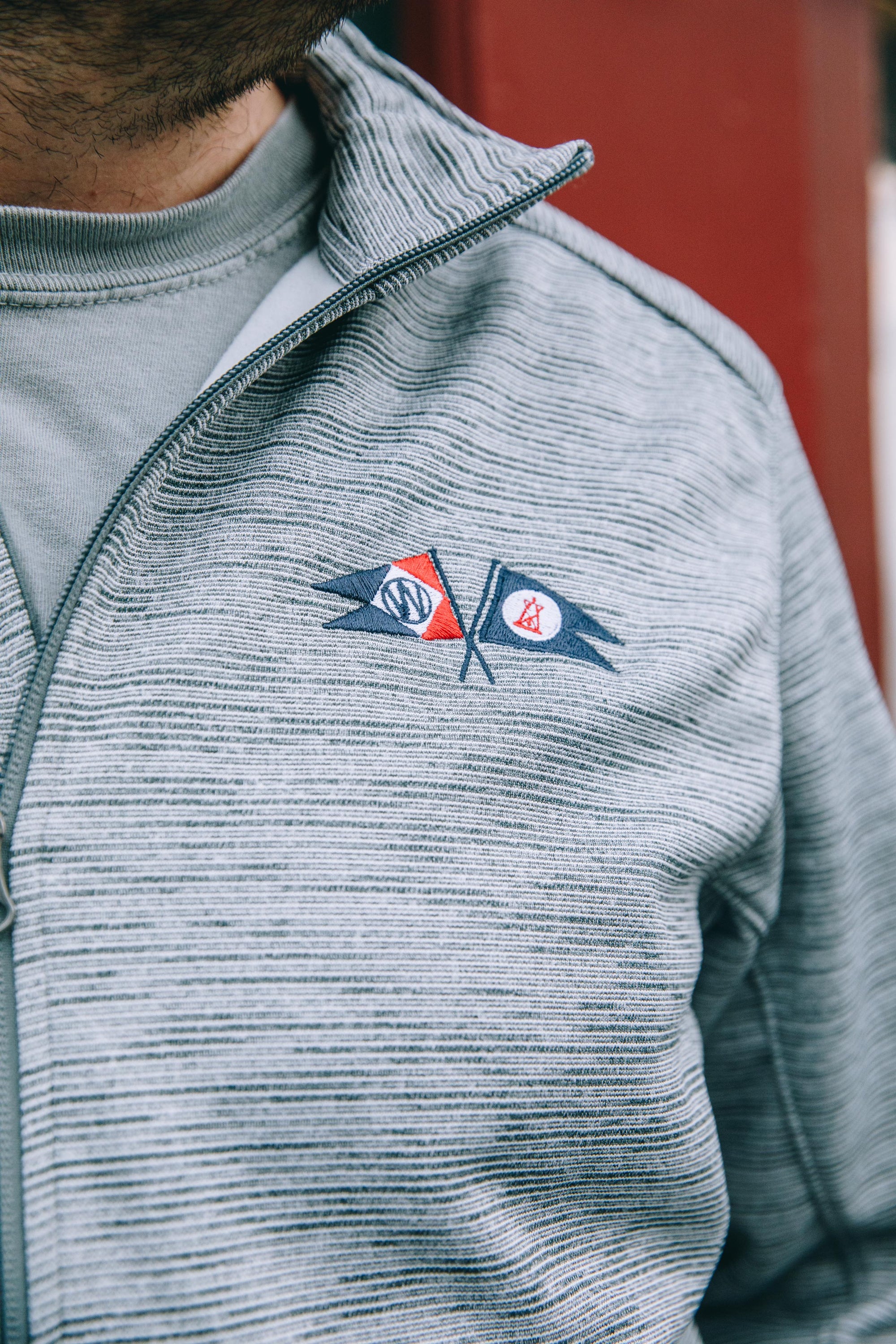 Crossed Burgee Full Zip