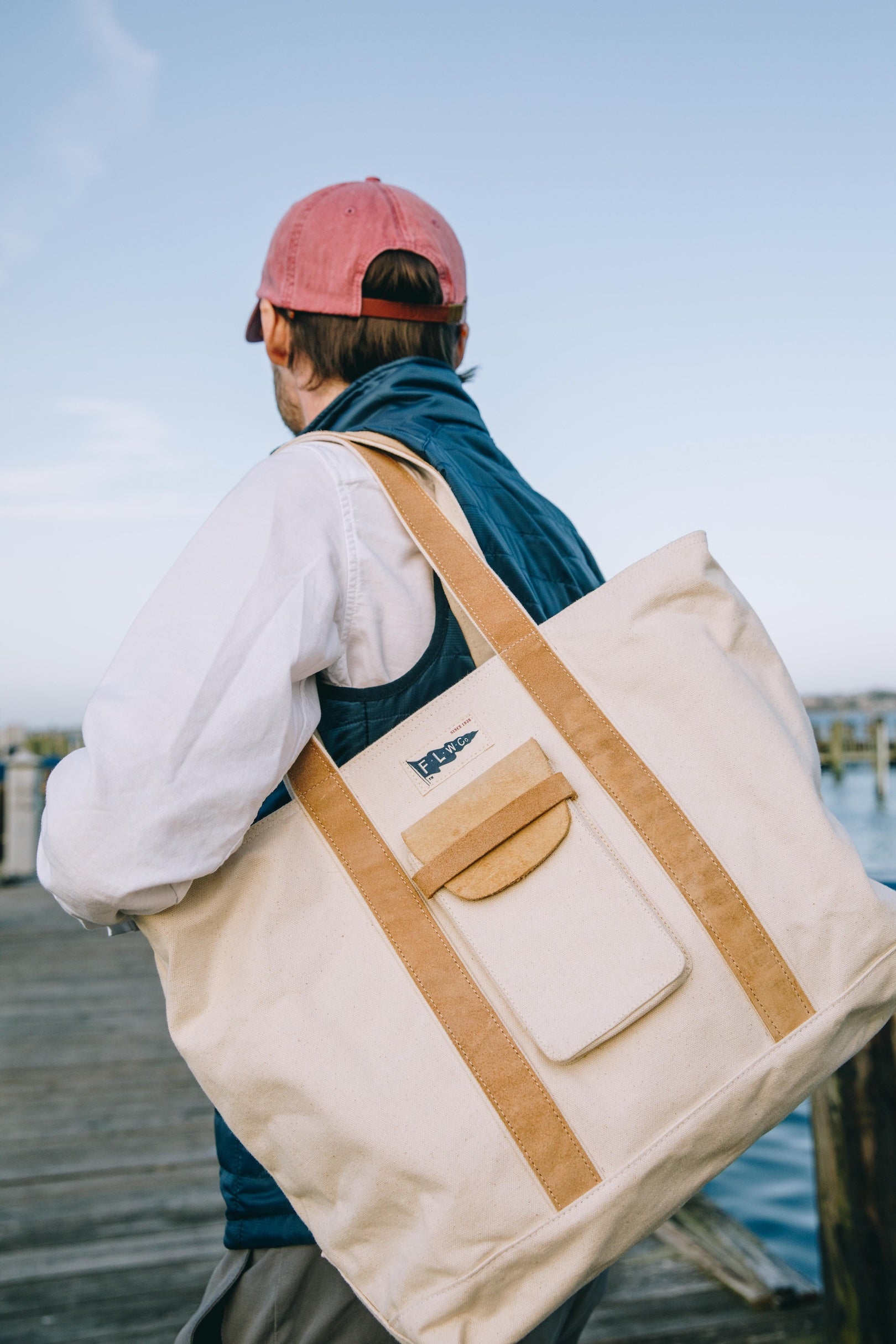 Sailmakers Tote - Suede Trim