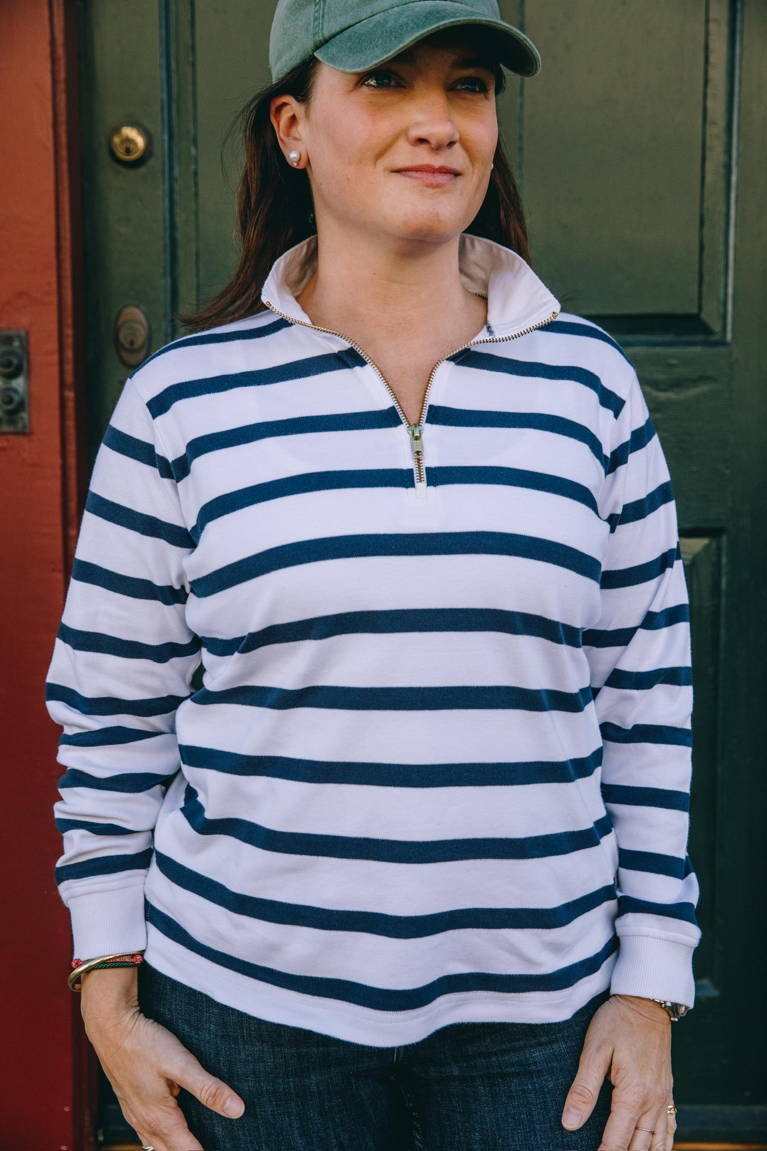 Womens Cotton 1/4 Zip