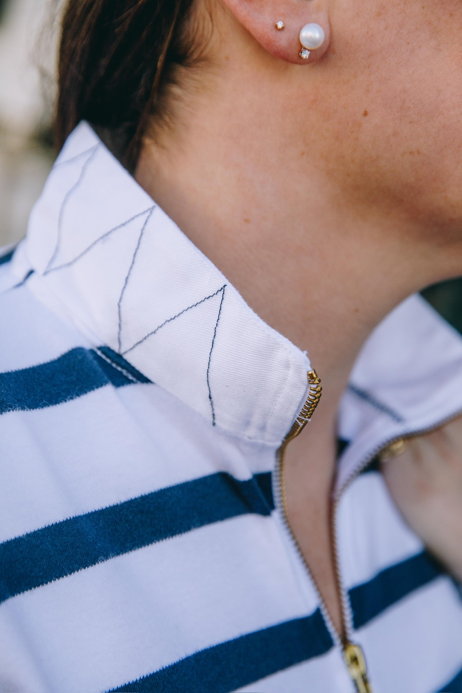 Womens Cotton 1/4 Zip