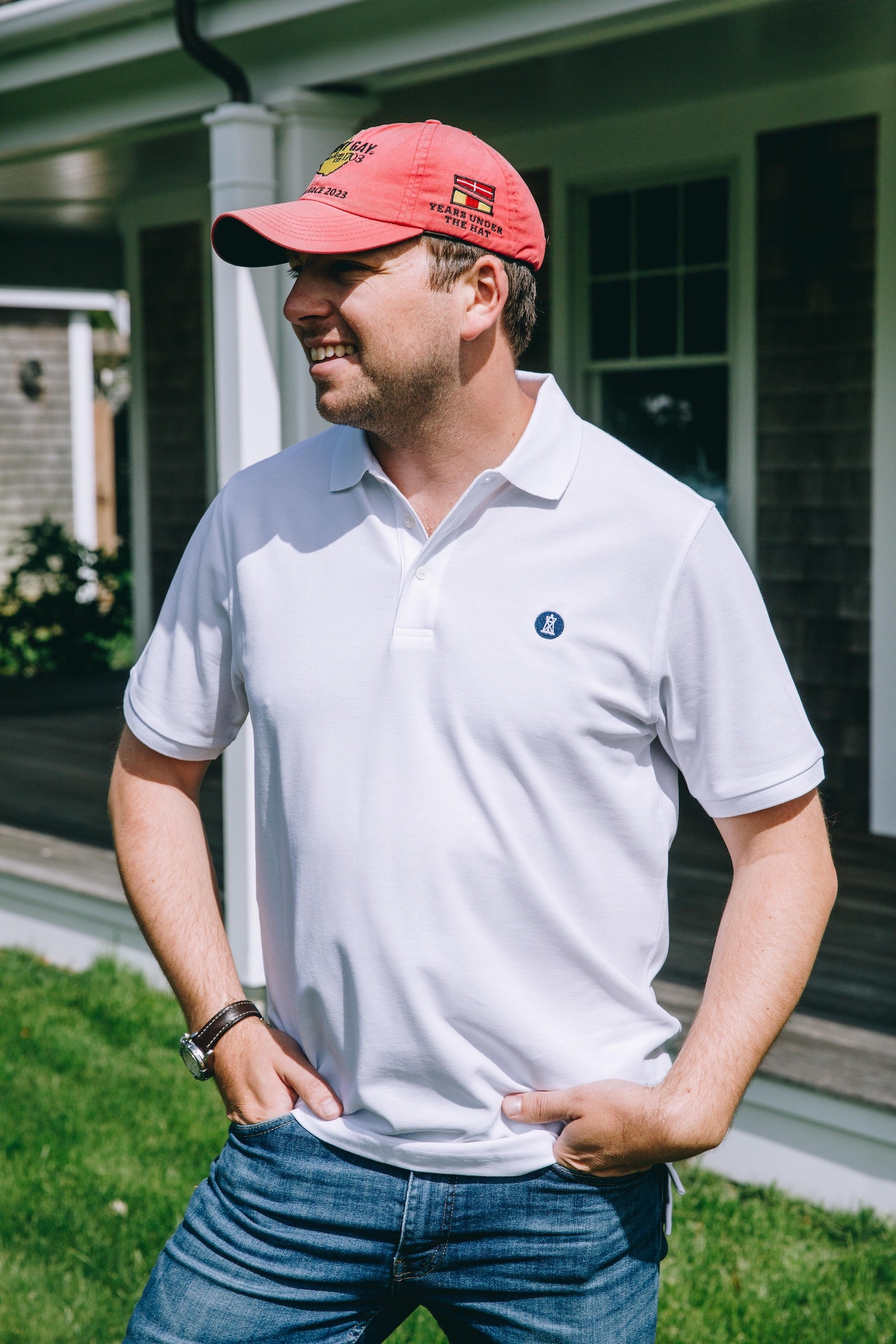 Buoy Button Pique Polo