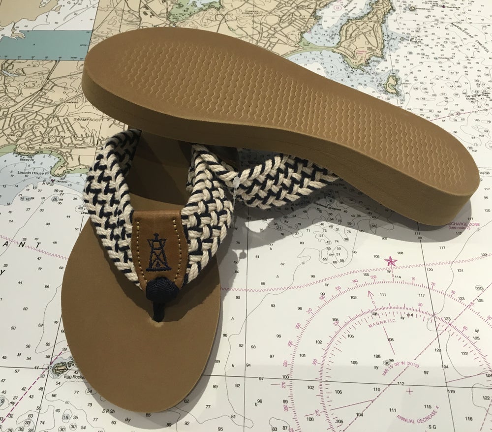 Braided Sandals Navy / Natural