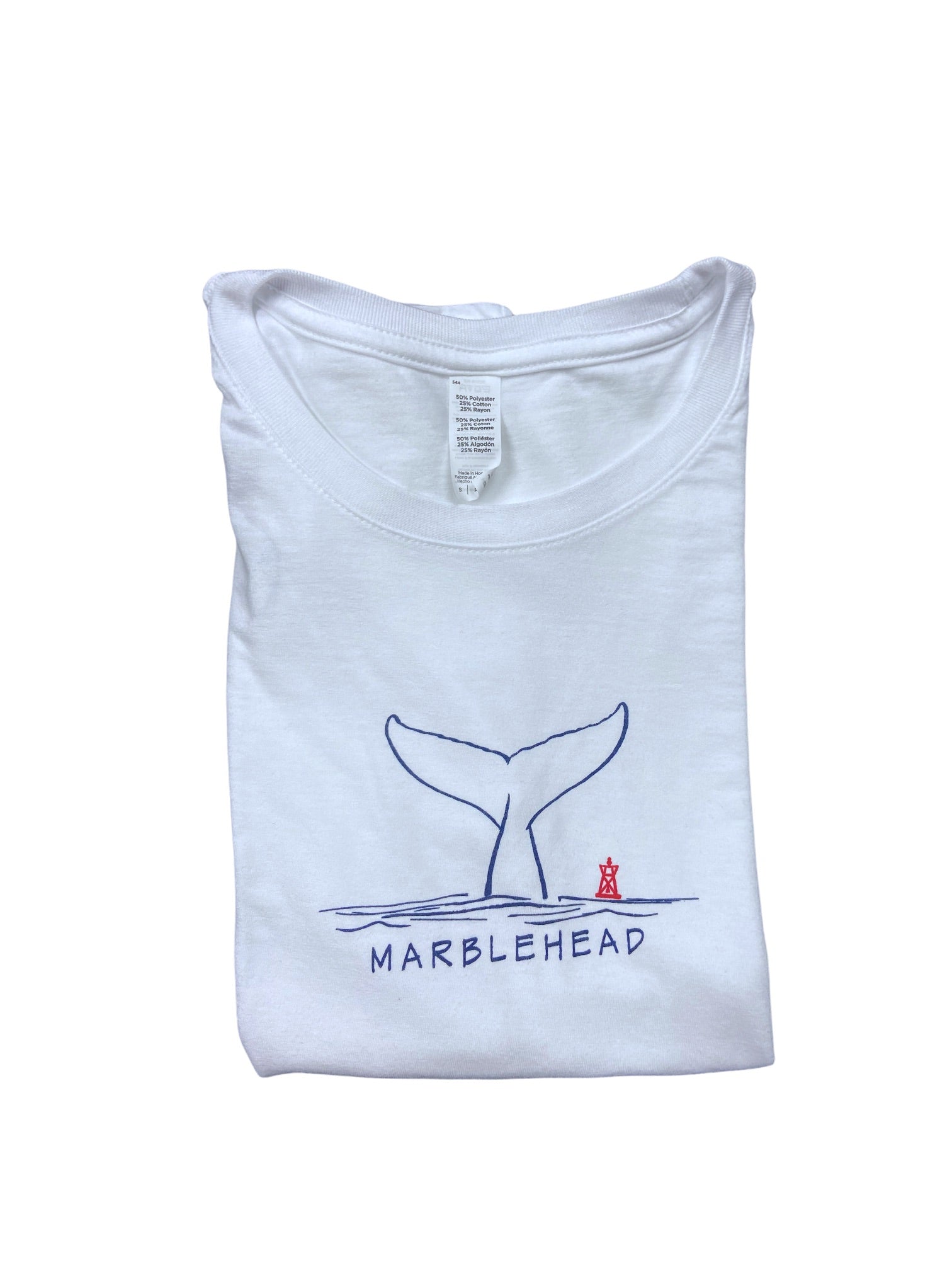 S/S Whale Tail Tee White