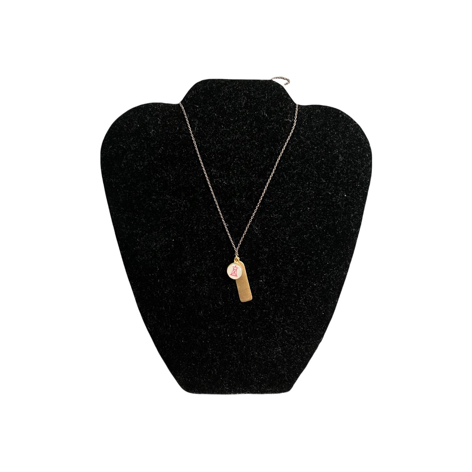 Mini Buoy Necklace W/Tag - Bronze
