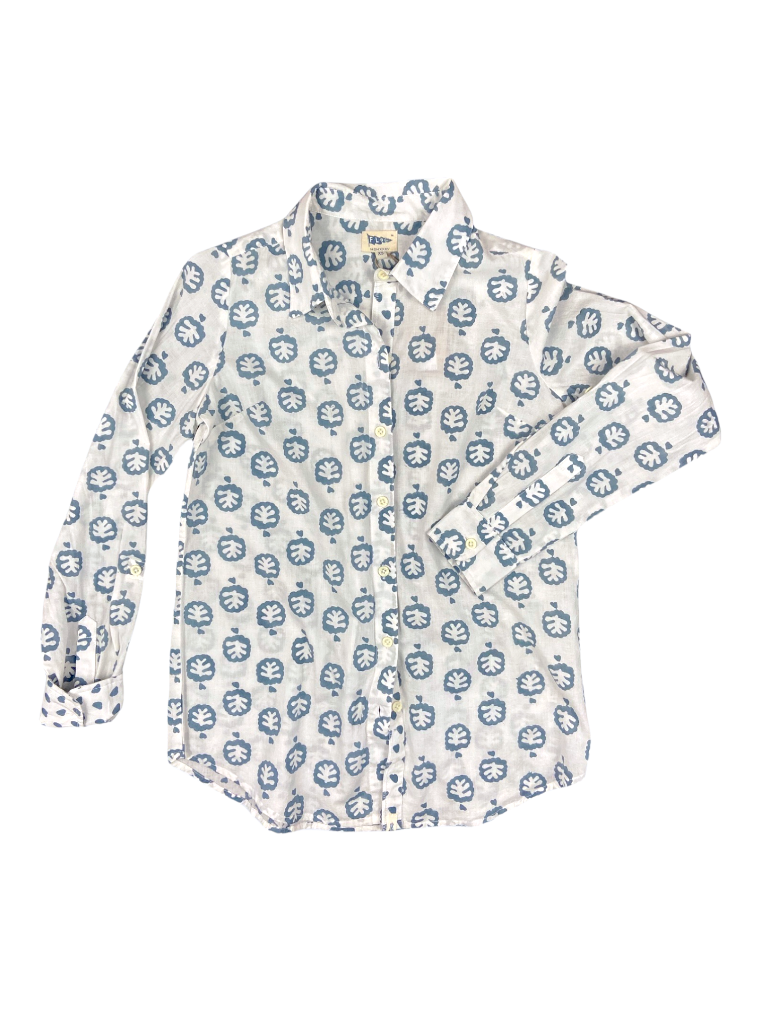 Seaside Shirt - Coral Print